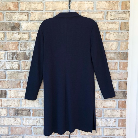 rabbit rabbit rabbit Designs 43N72Q60 Made USA Vintage Navy Long Over Dress 16P - Picture 7 of 12